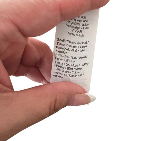 J.Crew Women's 100% Linen Sleeveless Lagenlook Jumpsuit Mustard Size 8 - Picture 8 of 11